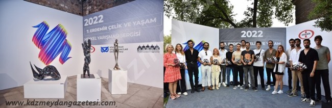 Erdemir Çelik ve Yaşam Heykel Yarışması Sergisi ziyarete açıldı